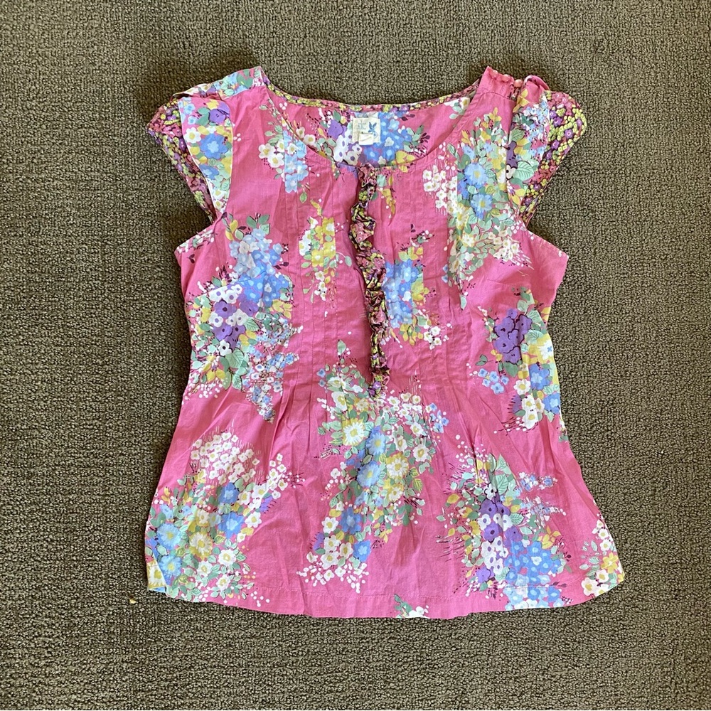 Vintage pink cottagecore top